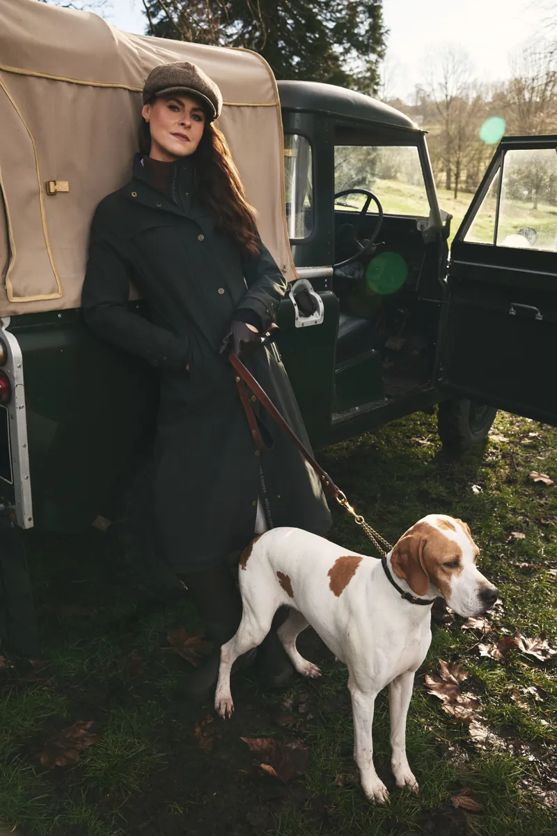 Holland Cooper Folgate Riding Coat - Dark Pine Green-4