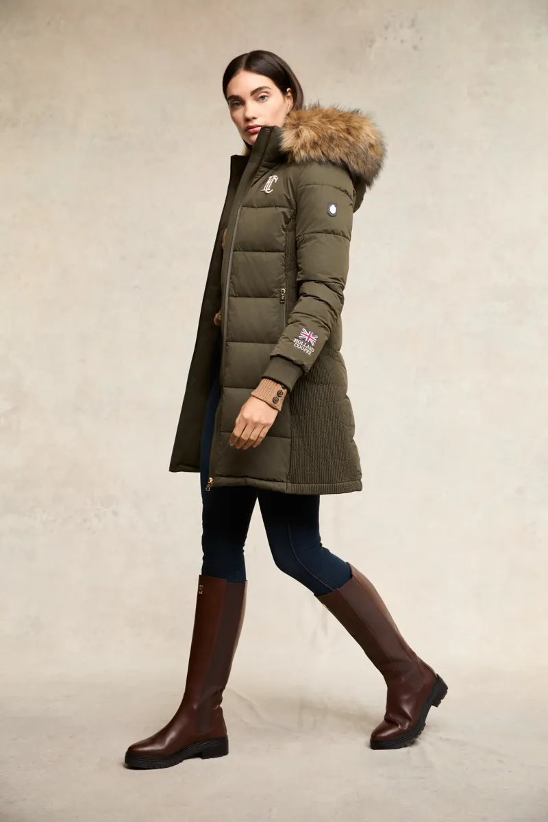 Holland Cooper Team Padded Coat - Khaki-5
