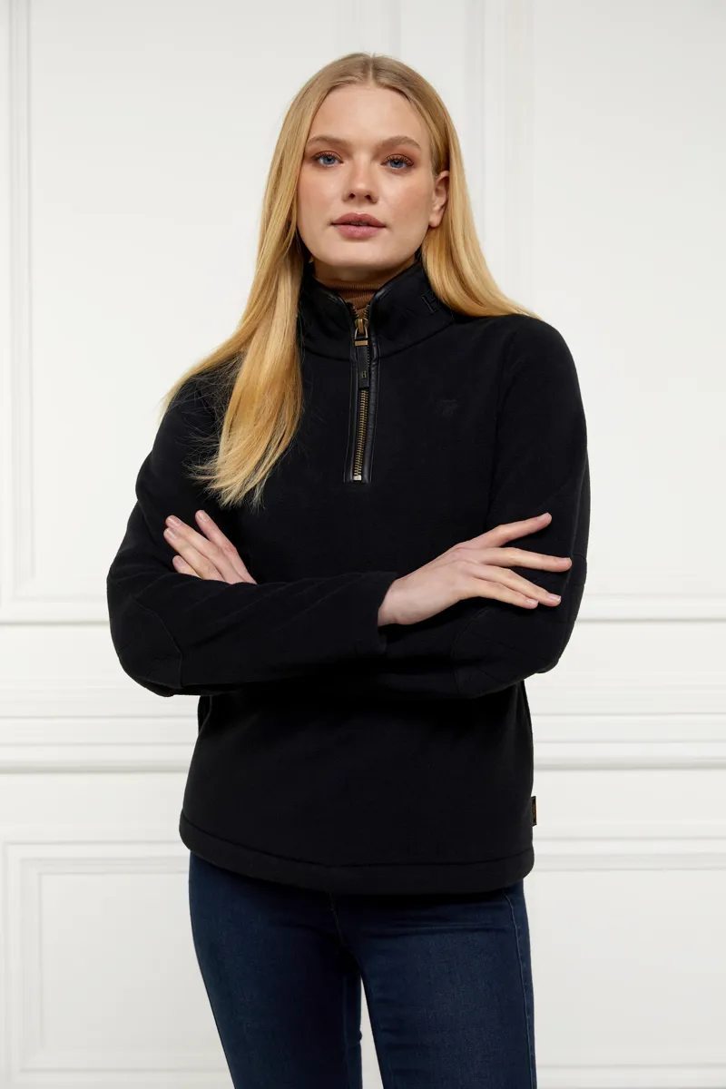 Holland Cooper Country Fleece Half Zip - Black