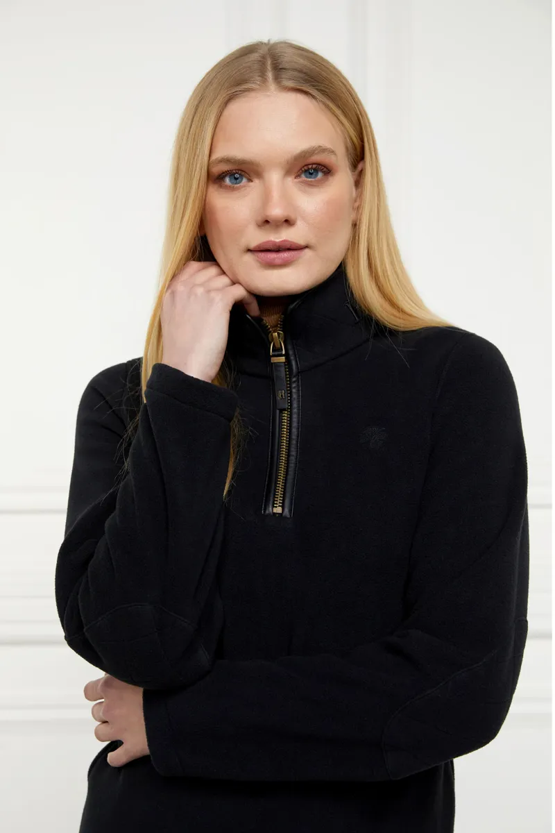 Holland Cooper Country Fleece Half Zip - Black-1