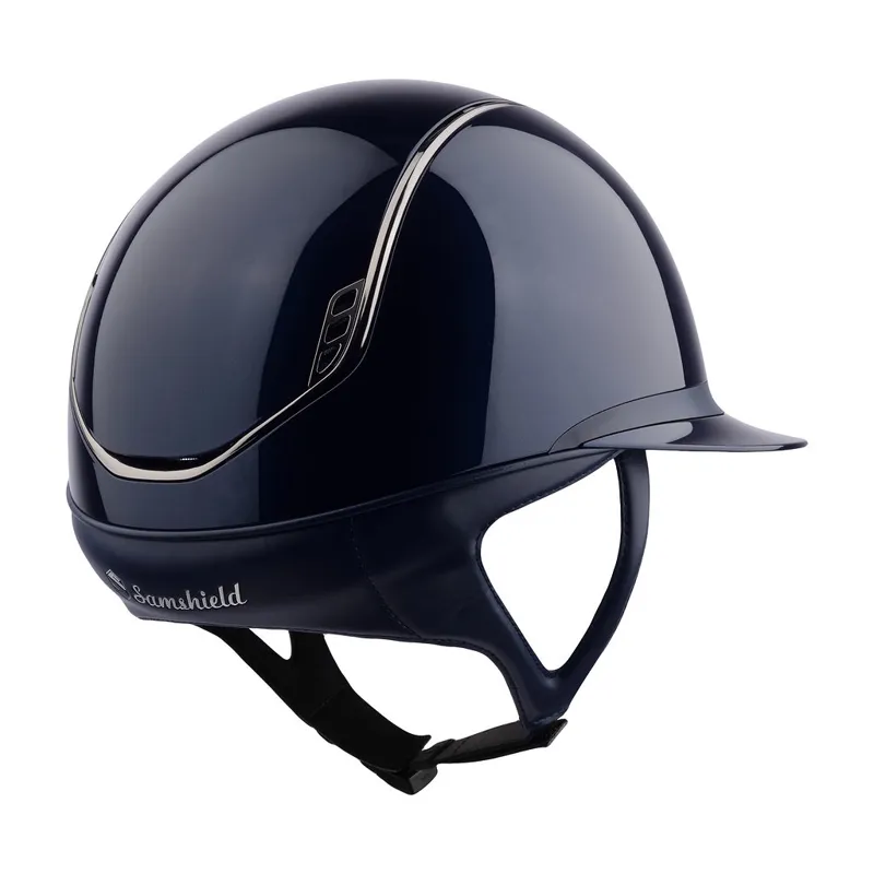 MissShield 2.0 Glossy Blue with Black Chrome Trim and Blazon-1