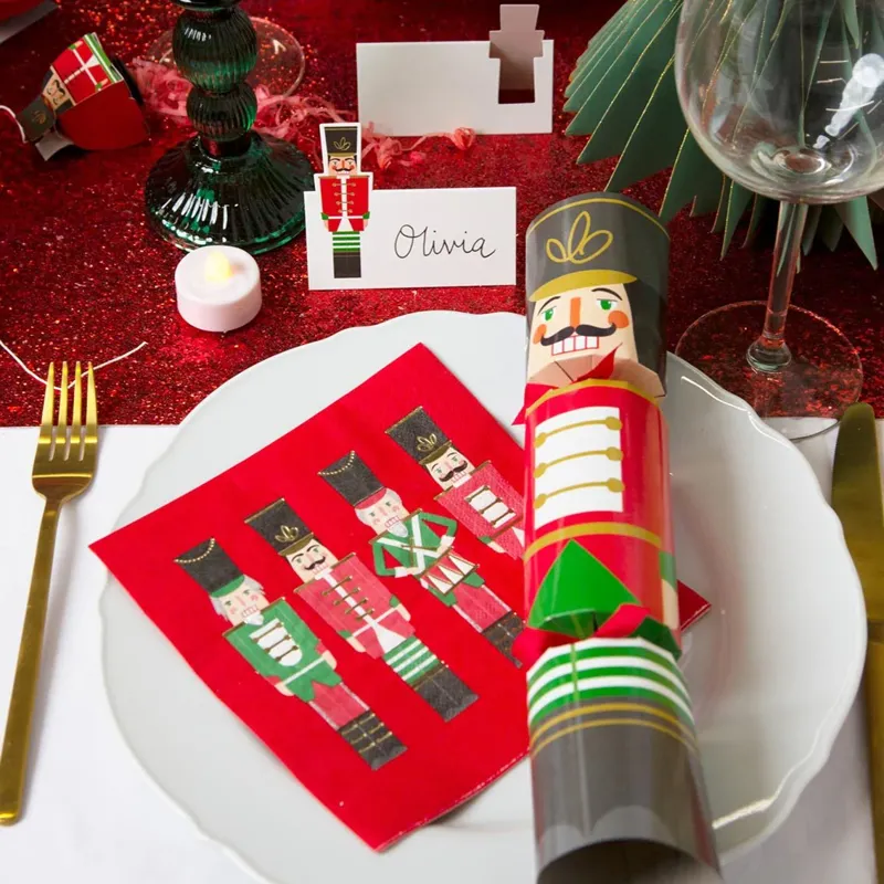Talking Tables Christmas Botanical Nutcracker Napkin