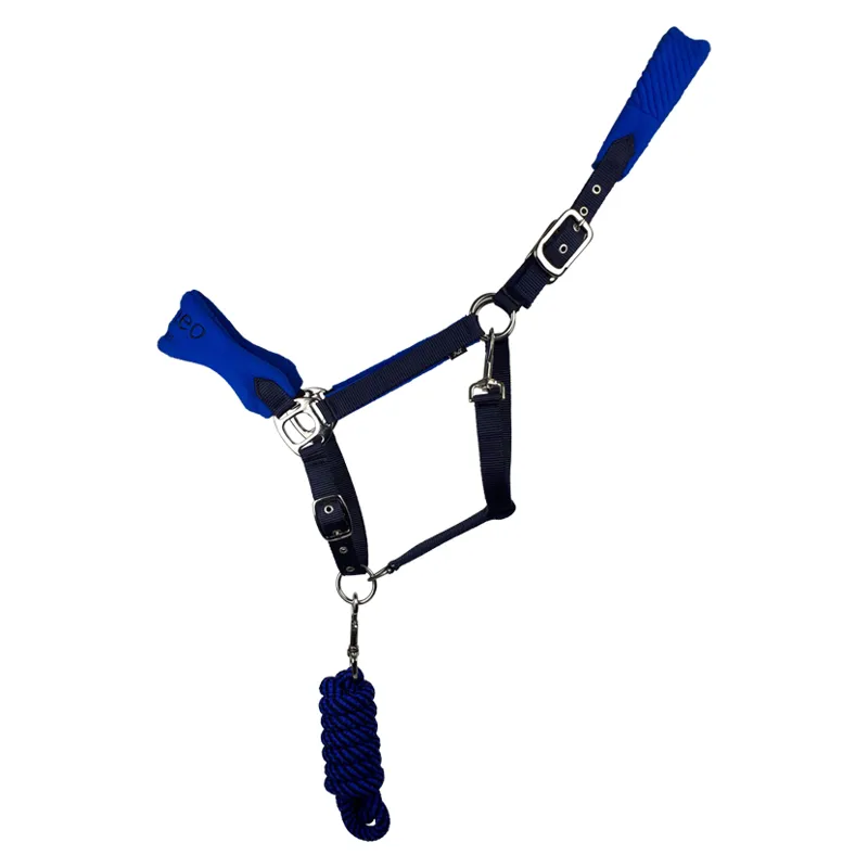 Cameo Elite Headcollar and Leadrope - Navy/Royal