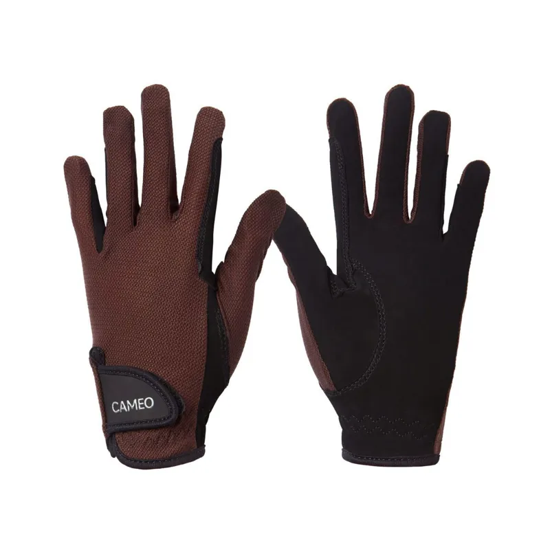 Cameo Junior Performance Riding Glove - Brown