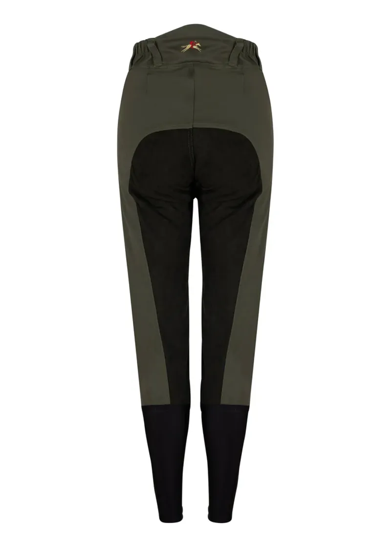 PC Racewear Adults Summer Breeches Duvall 150 - Moss Green-6