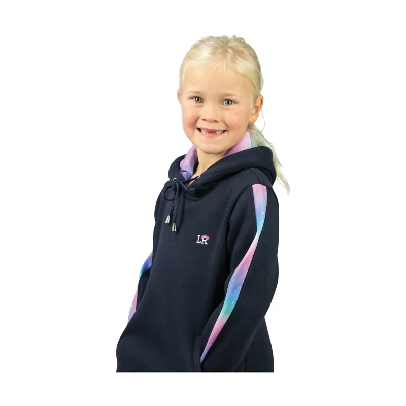Dazzling Night Hoodie By Little Rider - Navy/Prismatic-1