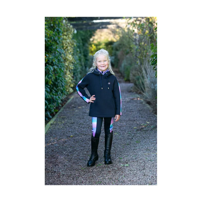 Dazzling Night Hoodie By Little Rider - Navy/Prismatic-2