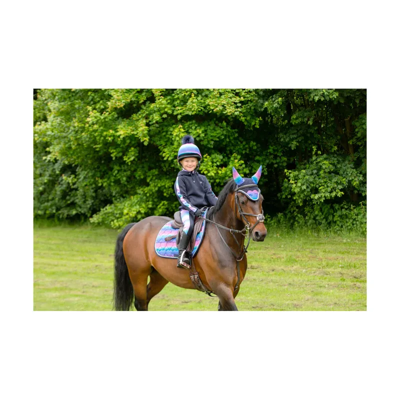 Dazzling Night Hoodie By Little Rider - Navy/Prismatic-4