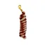 MJ Equine Nylon Leadrope - Two Tone - Red and Cream