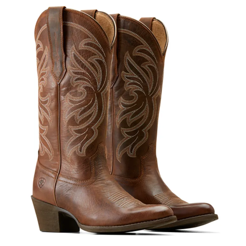 Ariat Womens Heritage J Toe Stretchfit Western Boot - Sassy Brown
