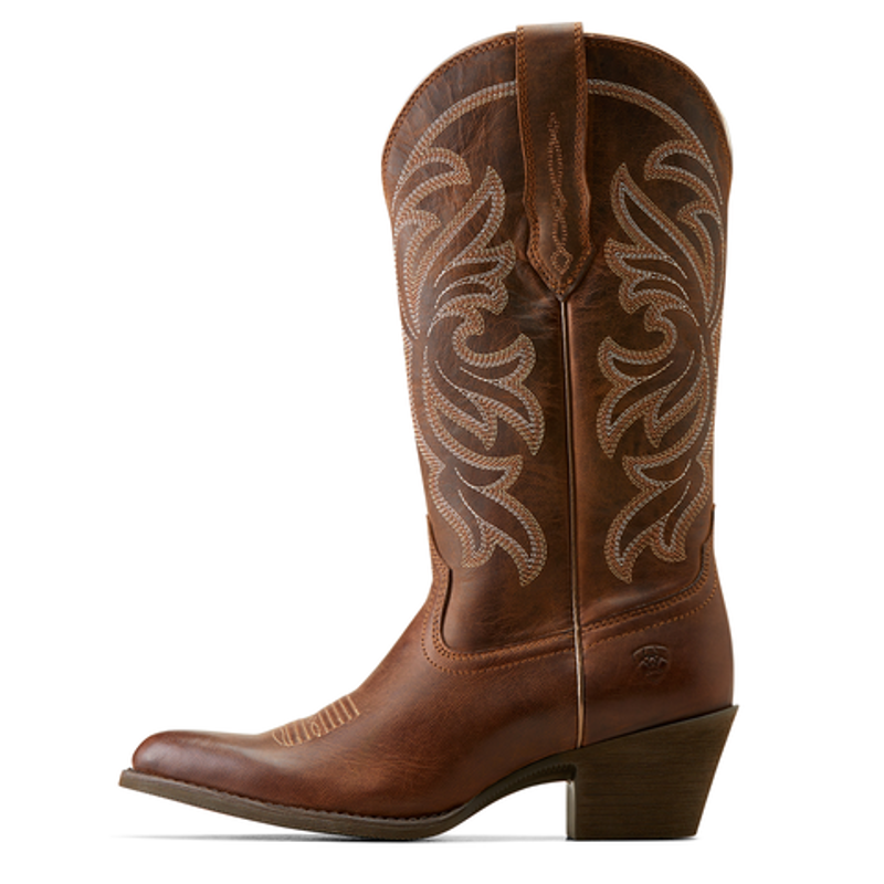 Ariat Womens Heritage J Toe Stretchfit Western Boot - Sassy Brown-3