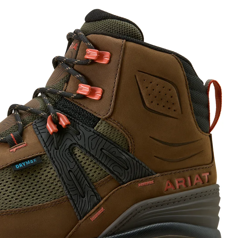 Ariat Mens Traverse Mid Waterproof Hiking Boot - Brown Bark-3