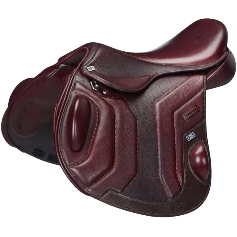 GFS Premier Jump Saddle Semi Deep Seat - Bordeaux-1