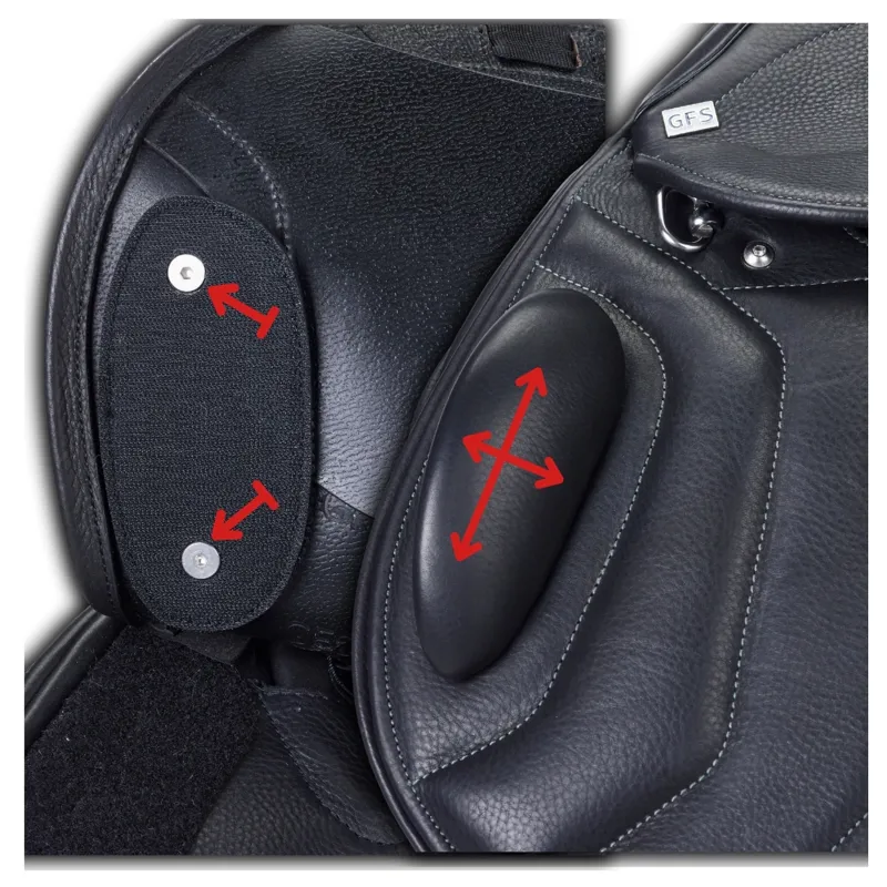 GFS Premier Event Monoflap Saddle Semi Deep Seat - Black-4