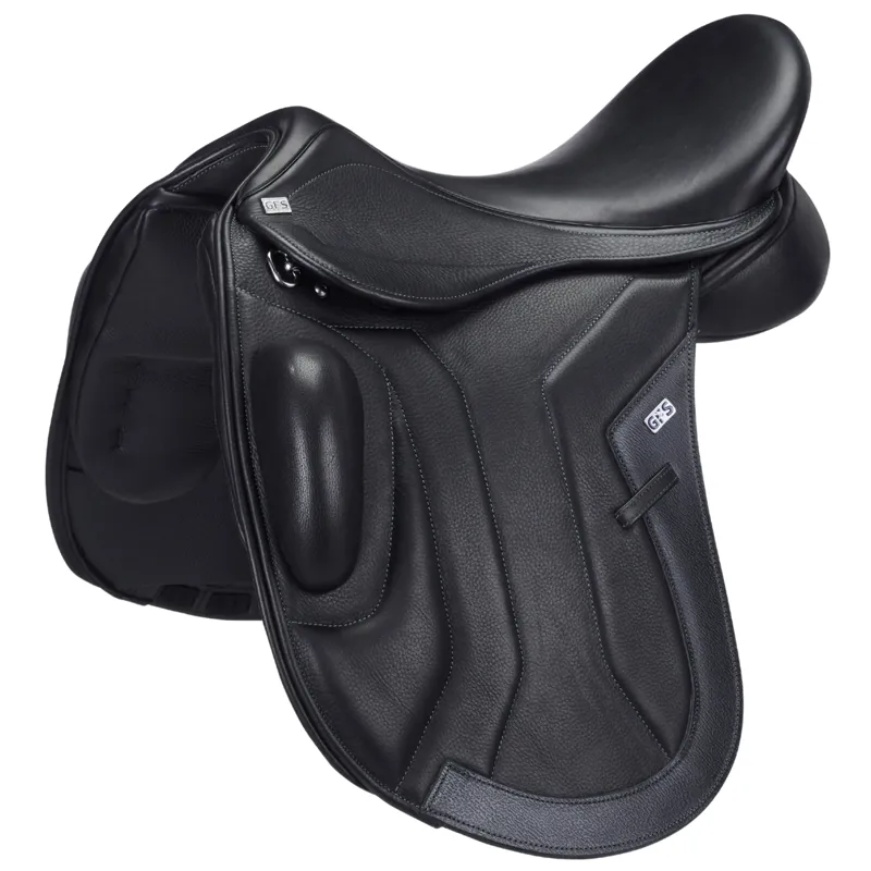GFS Premier Dressage Saddle Semi Deep Seat - Black-4