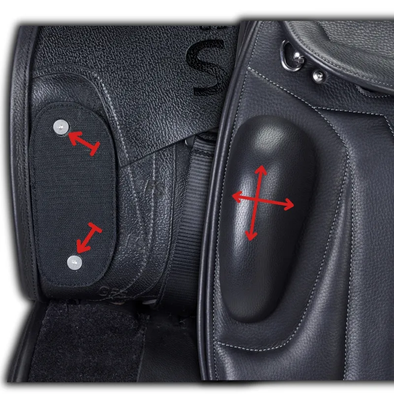 GFS Premier Dressage Saddle Deep Seat - Black-3