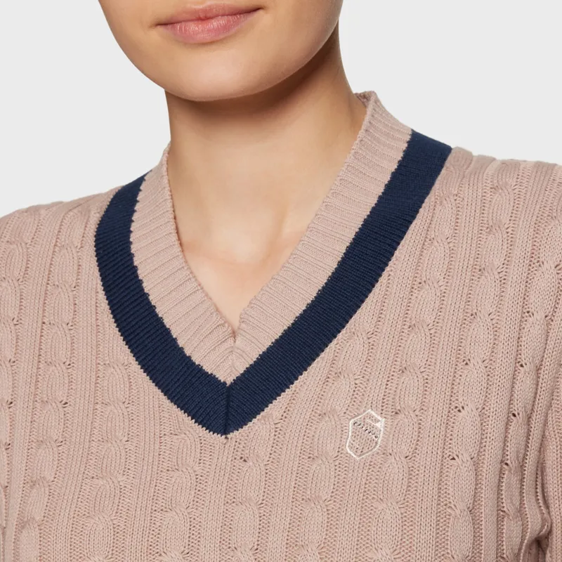 Samshield Lisa Coloured Pull Over - Powder Pink/ Navy-2