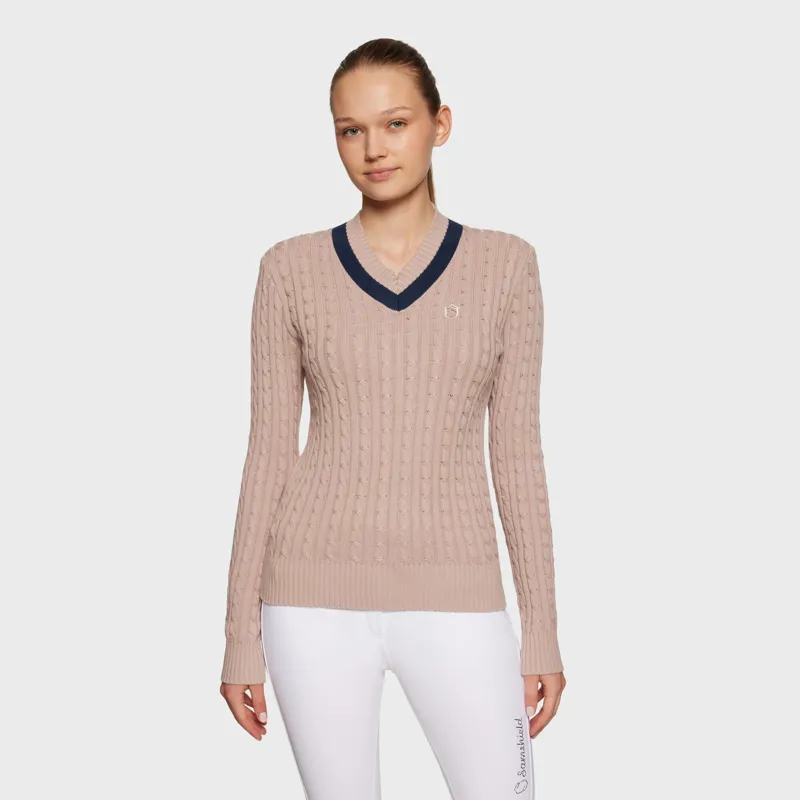 Samshield Lisa Coloured Pull Over - Powder Pink/ Navy