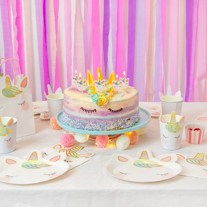Talking Tables We Heart Unicorns Cake Candles-4
