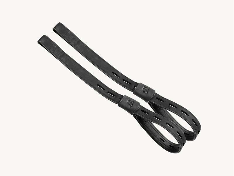 Bates Luxe Leather Webbers - Black-1