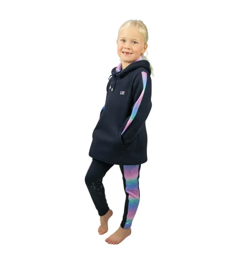 Dazzling Night Hoodie By Little Rider - Navy/Prismatic