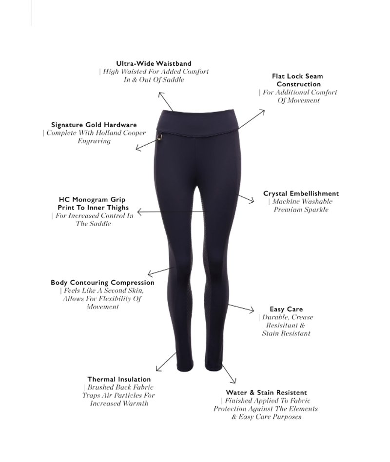 Holland Cooper Beauford Legging - Ink Navy-5