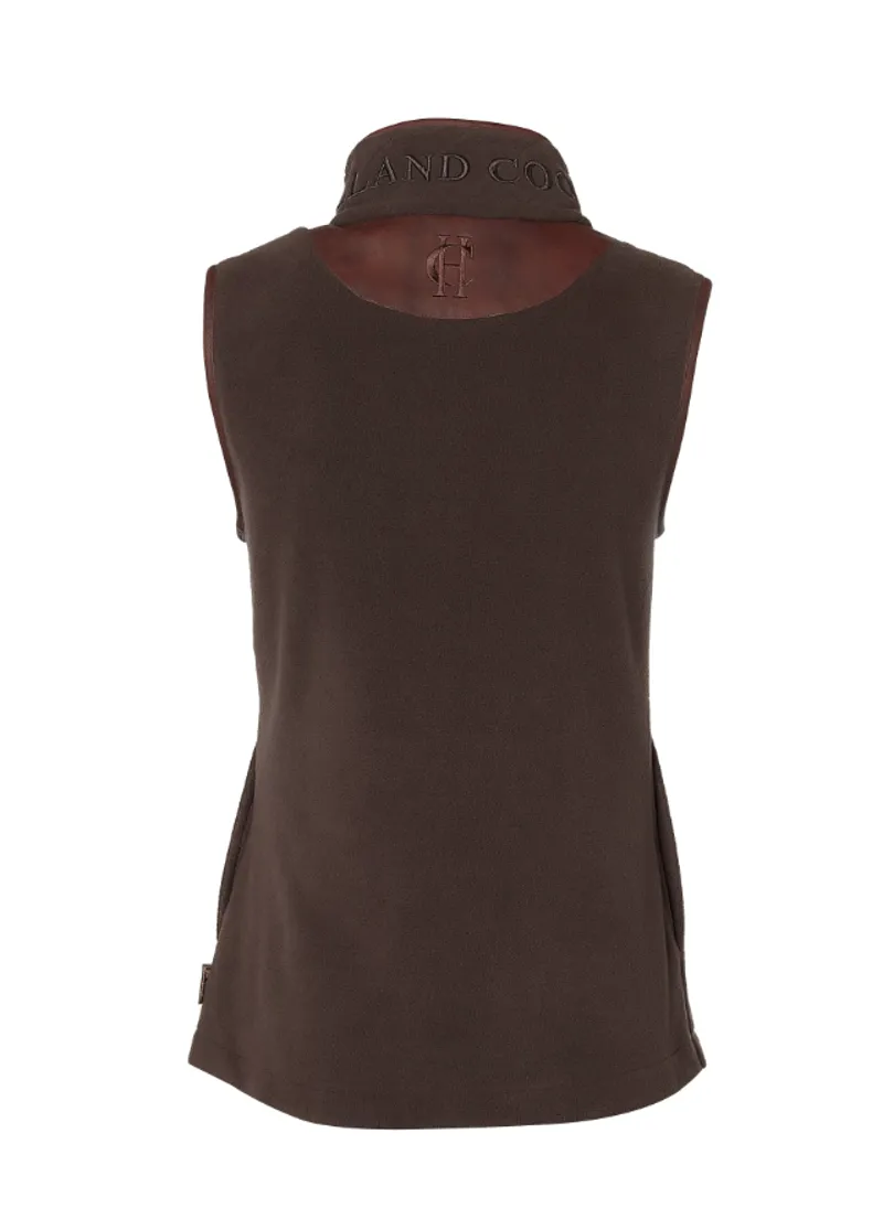 Holland Cooper Country Fleece Gilet - Chocolate-4