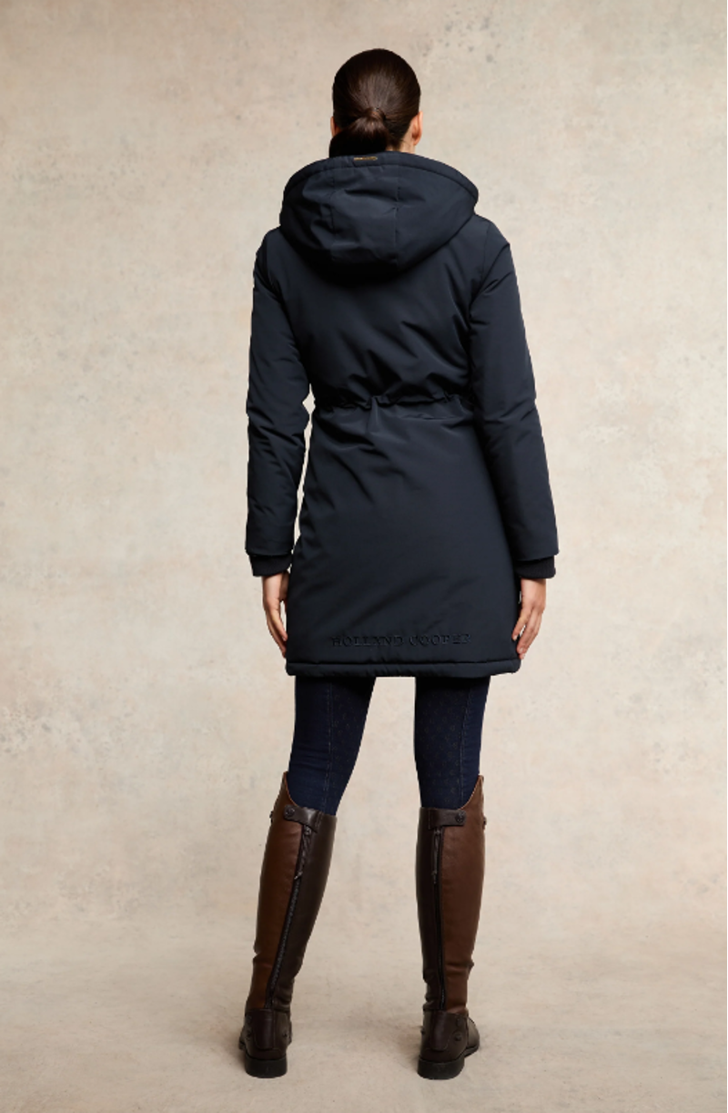 Holland Cooper Team Waterproof Coat - Ink Navy Mono-2