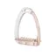 Tech Venice Sloped Evo Adults Safety Stirrups - Silver/Rose Gold