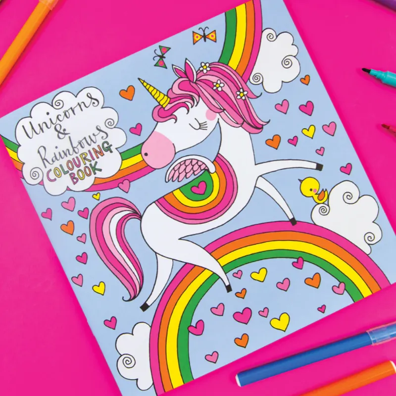 Rachel Ellen Unicorns and Rainbows Colouring Book