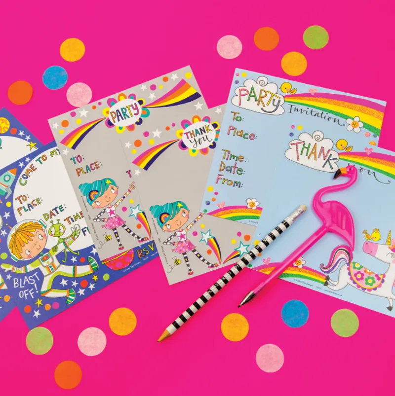 Rachel Ellen Unicorn Thank You Note Cards - Pack of 8-1