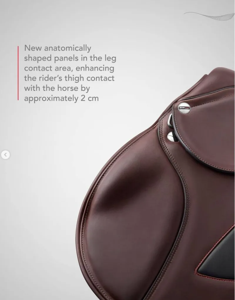 Erreplus GTS WR JV Jump Saddle - Dark Brown 17inch-1