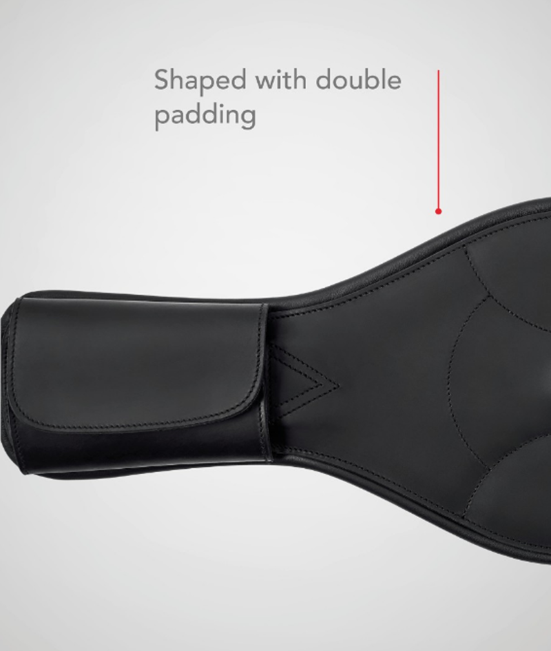 Erreplus Dressage Anatomic Round Girth - Black-1