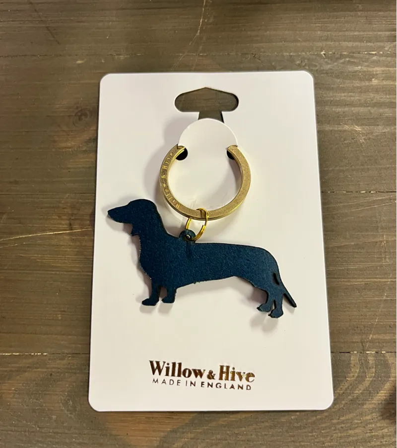 Willow and Hive Key Ring - Dachshund
