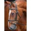 Velociti Padded Raised Flash Bridle in Black