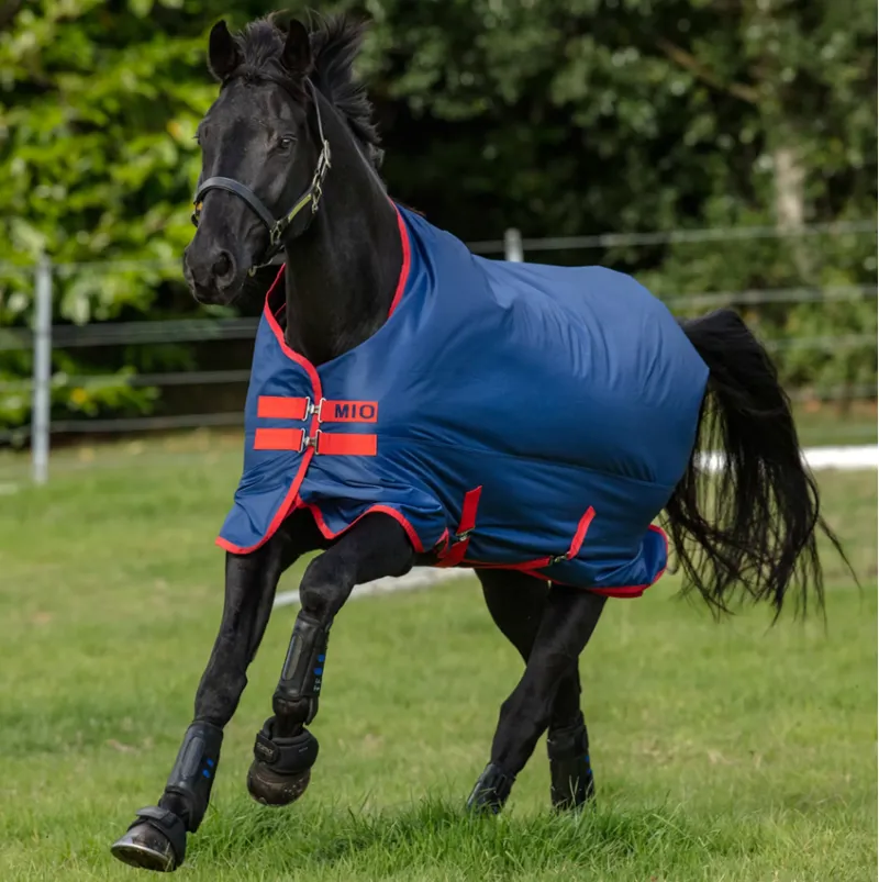 Mio Turnout Rug Lite 0g - Dark Blue/Red