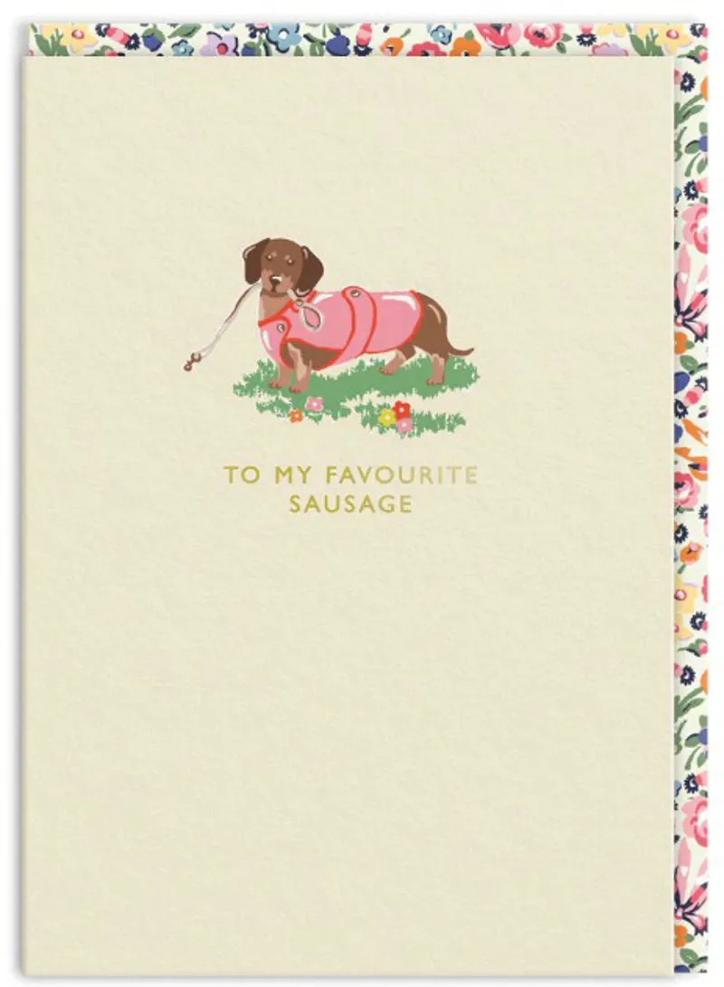 Cath Kidston To My Favourite Sausage Greetings Card