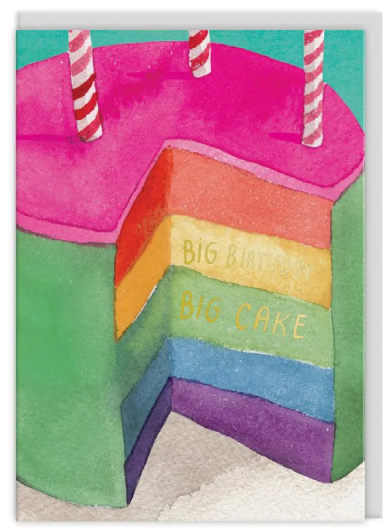 Rainbow Cake Greeting Card