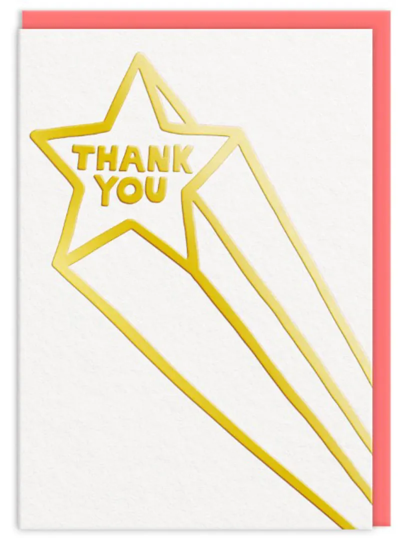 Thank You Star Greeting Card
