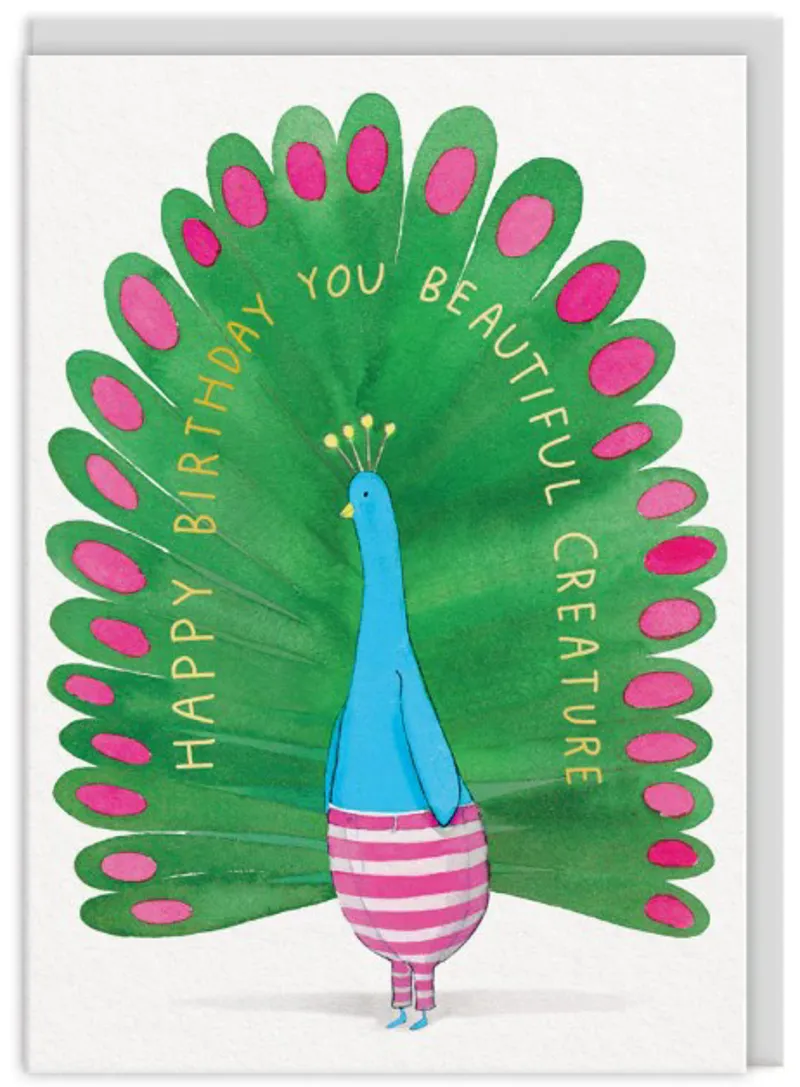 You Beautiful Creature Birthday Card