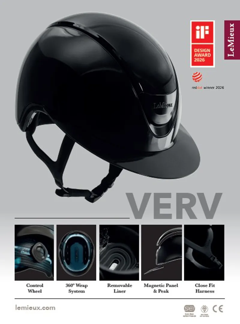 LeMieux Verv Competition Helmet - Matte Black-5