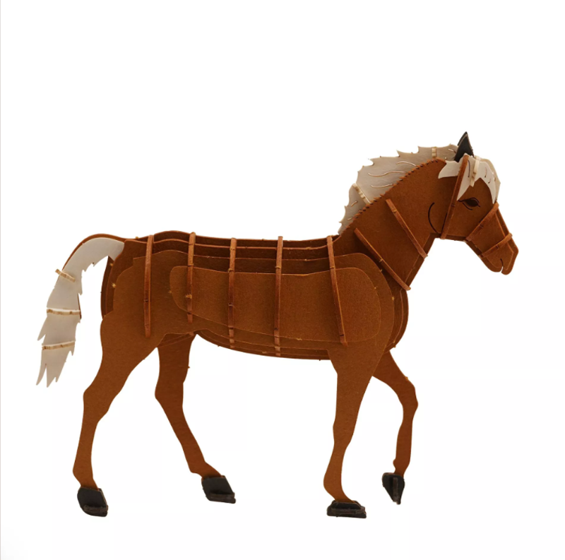 Apples/Pears 3D Paper Craft Kit: Horse-2