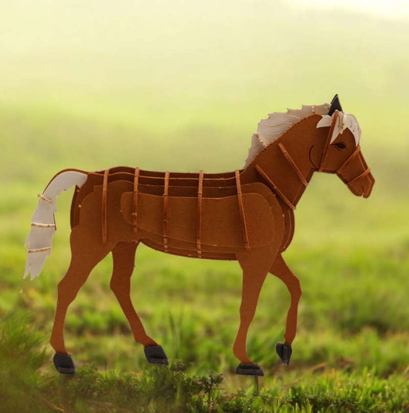 Apples/Pears 3D Paper Craft Kit: Horse-4
