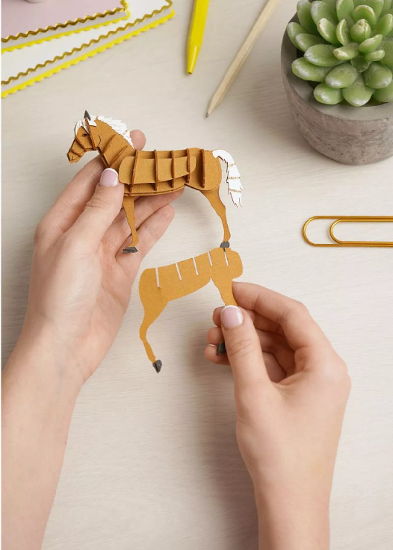 Apples/Pears 3D Paper Craft Kit: Horse-5
