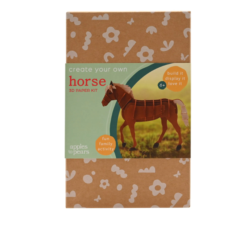 Apples/Pears 3D Paper Craft Kit: Horse