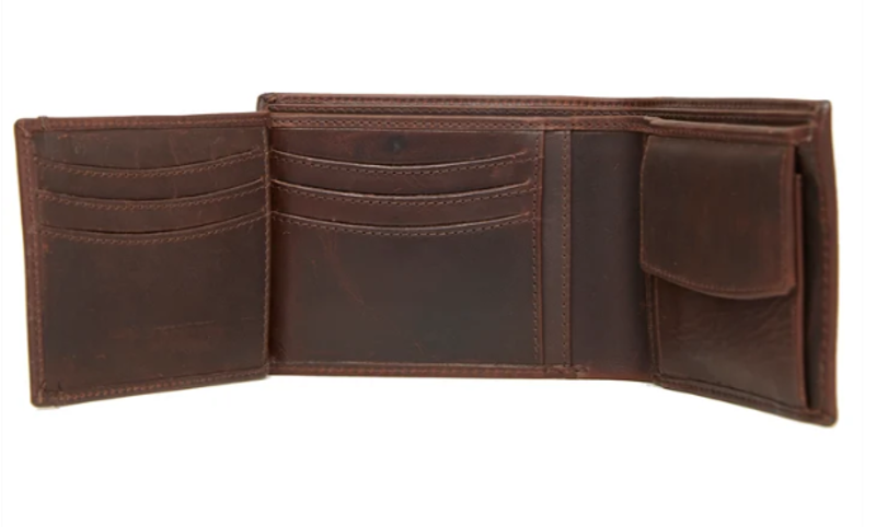 Hicks and Hides Brown 12 Bore Wallet-2
