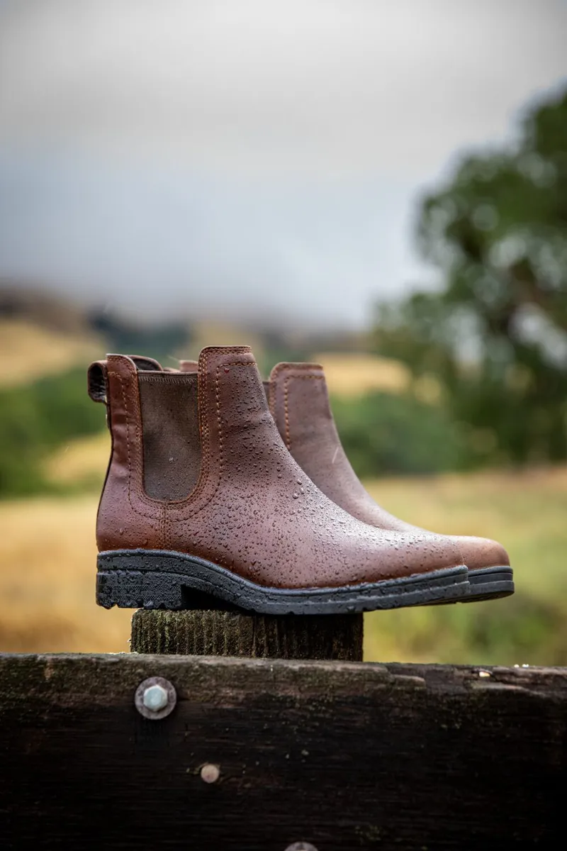 Ariat Womens Langley Waterproof Chelsea Boot - Tabacco Brown-8