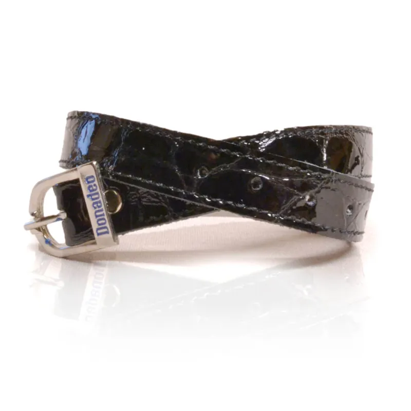 DeNiro Lucido Calfskin Spur Straps - Black