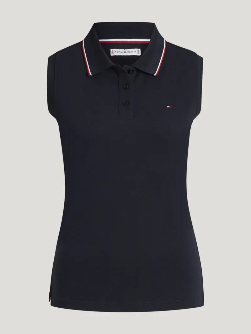 Tommy Hilfiger Cordova Sleeveless Polo - Desert Sky-3
