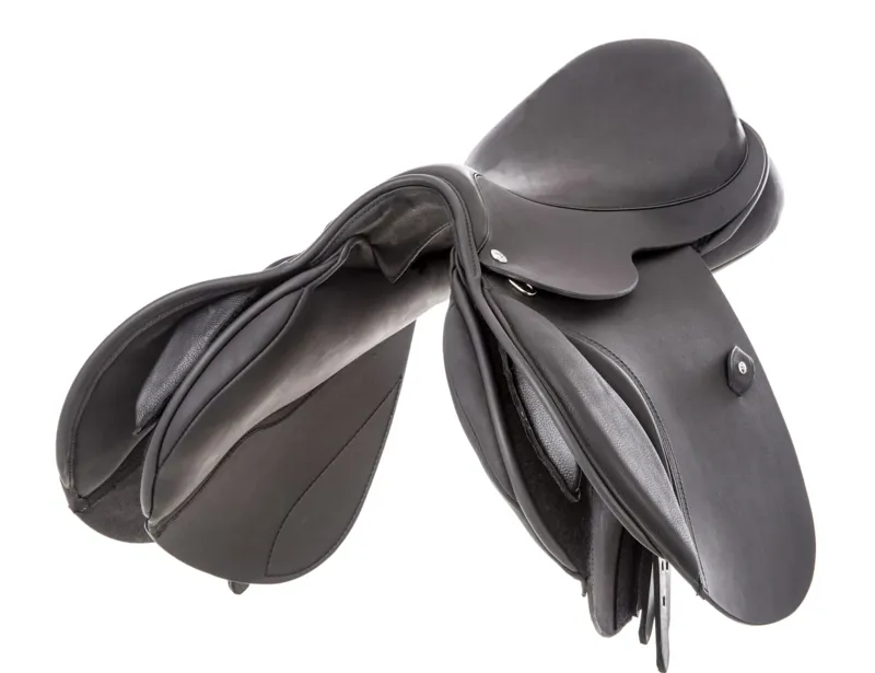 Ideal T and T - Twinflap Jump Saddle - Brown-1